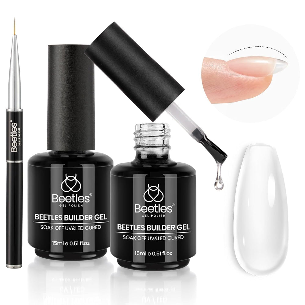 Beetles Builder Gel Kit Dew Glow packaging shown for at-home use