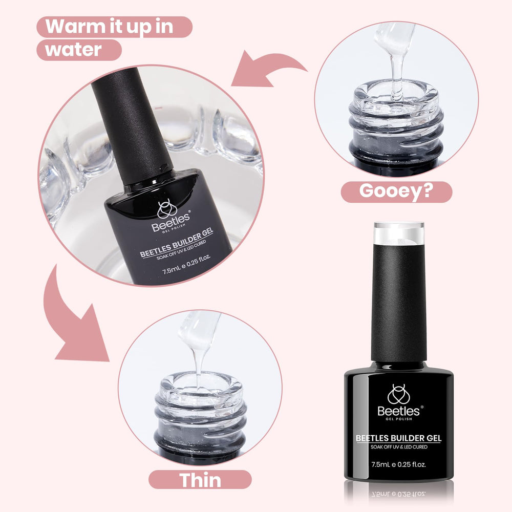 Beetles Builder Gel Set offers long wear with proper layering.