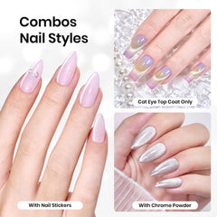 Beetles Cat Eye bottle with magnet setup for easy at-home manicures