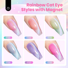 Beetles Cat Eye Gel bottle close-up with glossy finish