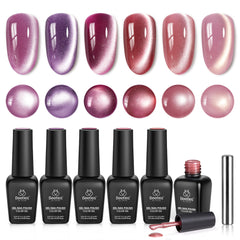 Beetles Cat Eye Gel Polish purple bottle showing magnetic depth effect.