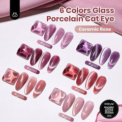Beetles Cat Eye Gel Polish red bottle with vibrant color and shine.