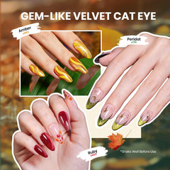 Beetles Cat Eye magnet included for customizable nail art designs
