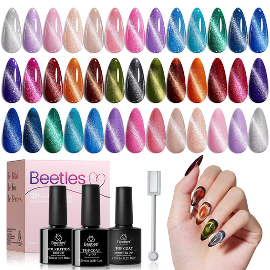 Beetles Cat Eye colors on swatches for easy color matching