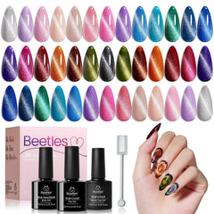 Beetles Cat Eye colors on swatches for easy color matching