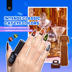 Beetles Cat Eye color lineup offering 20 versatile shades