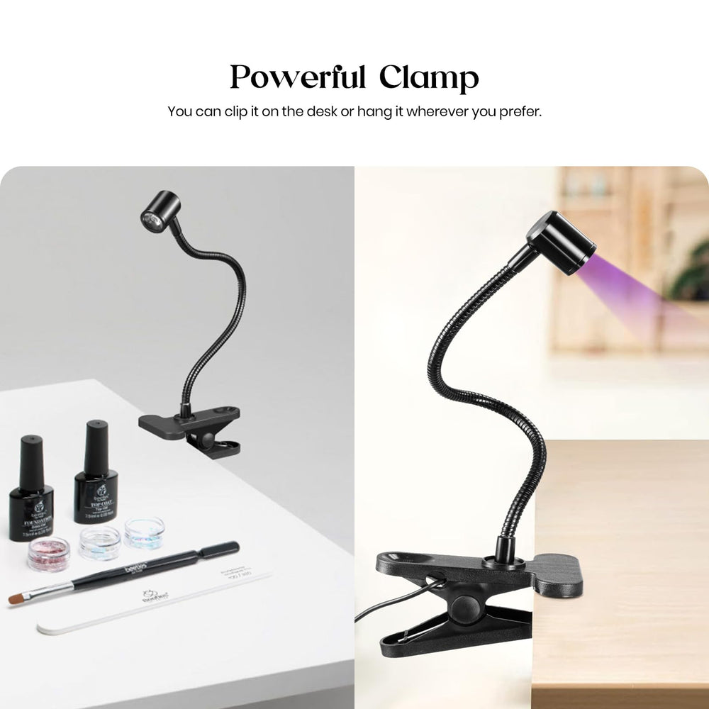 Beetles compact curing lamp with large opening enables efficient gel nails.