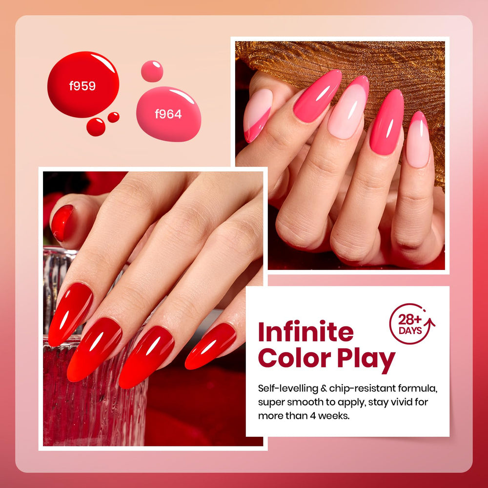 Beetles Crimson Horizon f961 deep burgundy shade for bold evening looks.