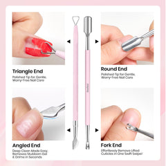 Beetles cuticle pusher: triangle/angled end tackles stubborn crevices