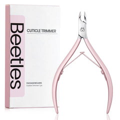 Beetles Cuticle Trimmer cuticle remover application guides precise trimming along the line.