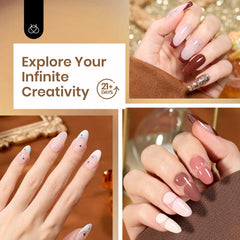 Beetles Dip Powder Healthy Formula helps nails feel stronger.