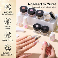 Beetles tools tray and brush set for tidy, professional manicures.