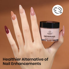 Beetles dip powder offers a long-lasting, chip-resistant manicure with natural gloss.