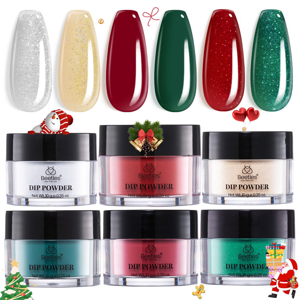 Beetles Dip Powder packaging box conveys gift-ready presentation.