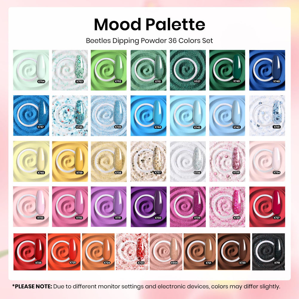 Beetles Dip Powder Rose Pink Shades deliver chic nails with long-lasting shine.