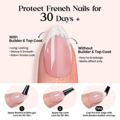 Beetles DIY nail art ideas with pre-designed tips