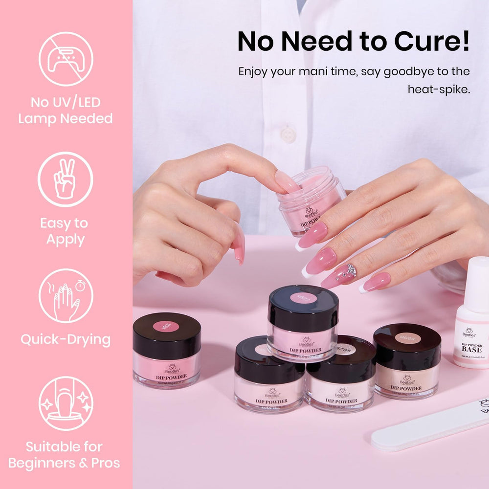 Beetles Easy-application formula delivers smooth nails without UV exposure.
