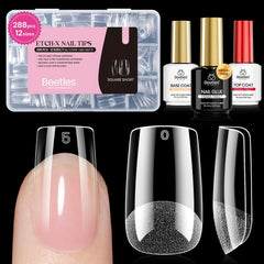 Beetles Etch-X short-square tips pack enables quick, natural-looking nail extensions