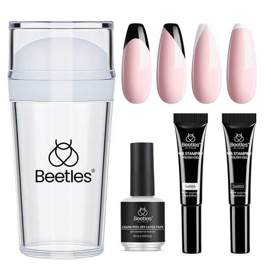 Beetles French Tip Tool stamp for precise home nail art