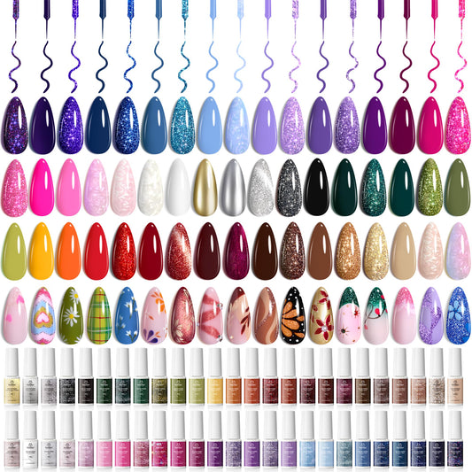 Beetles Gel Liner color gel bottle for precise nail lines