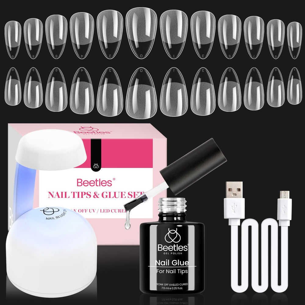 Beetles Gel Nail Kit Amond Shape collection for durable salon grade results at home.