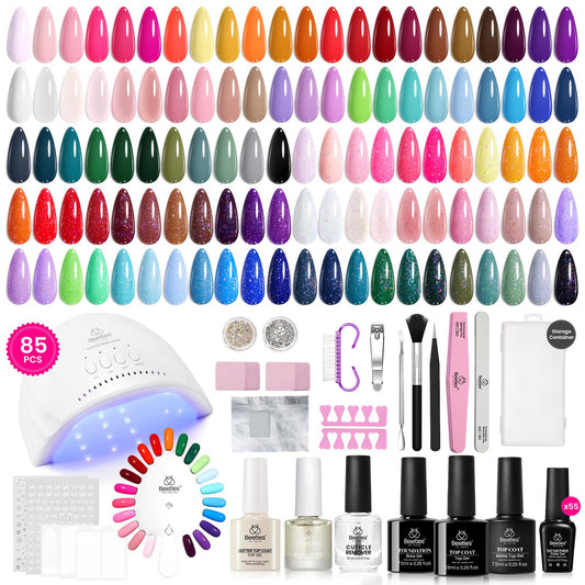 Beetles Gel Nail Polish 55 Colors Bottles for vibrant at-home manicures