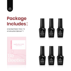 Beetles gel nail polish glitter-brown detail with shimmering finish.