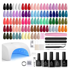 Beetles gel nail polish kit with 32 colors for all-season manicures.