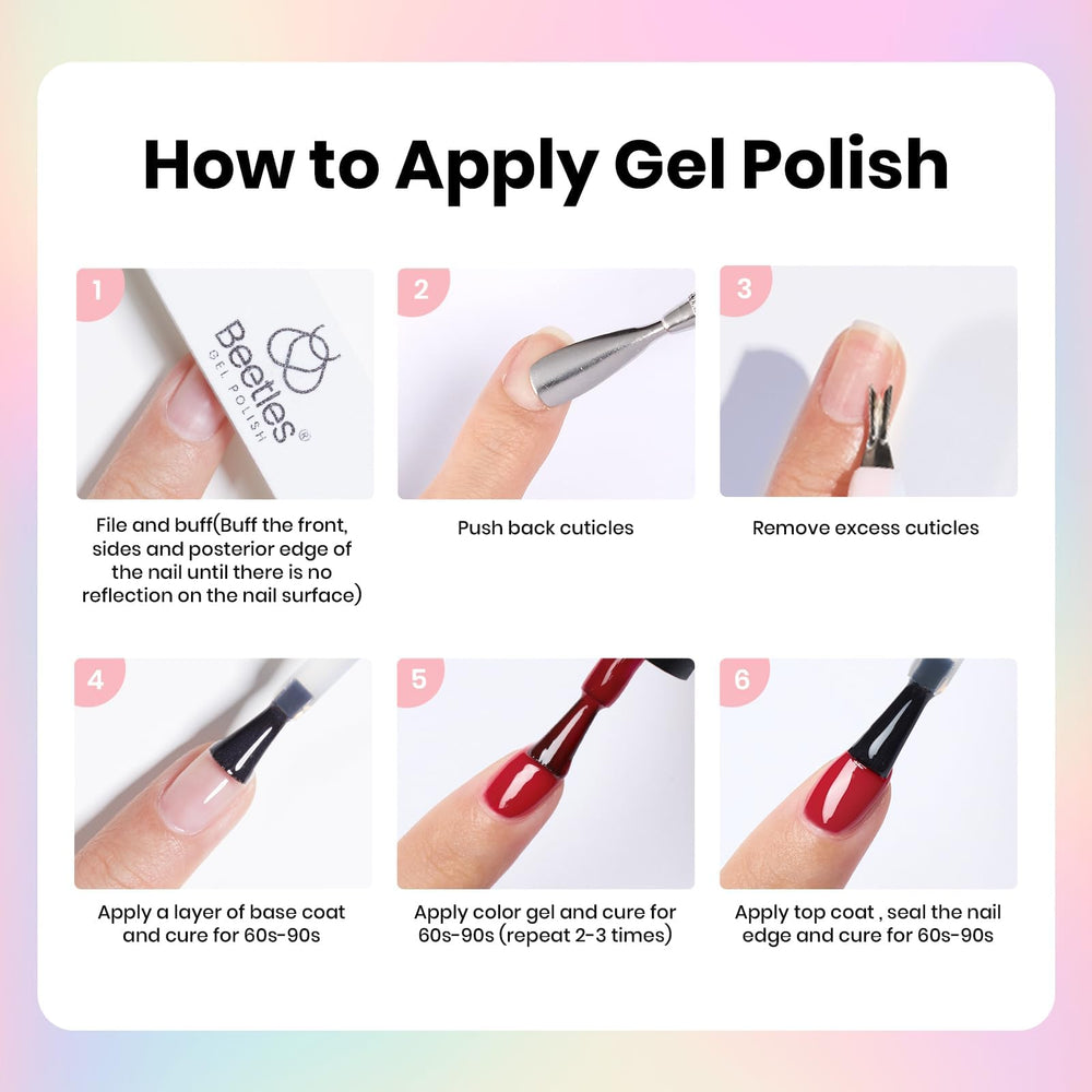 Beetles Gel Nail Polish Kit gift-ready set for women and teens