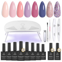 Beetles Gel Polish Kit with mini UV light for effortless at-home manicures.