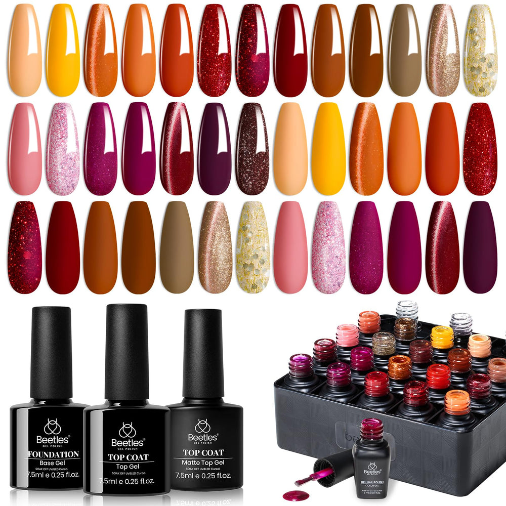 Beetles Autumn Aura packaging showcases 20 seasonal shades for fall and winter