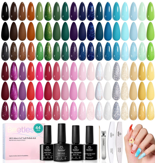 Beetles gel nail polish set colors, vibrant hues for stylish, long-lasting nails.