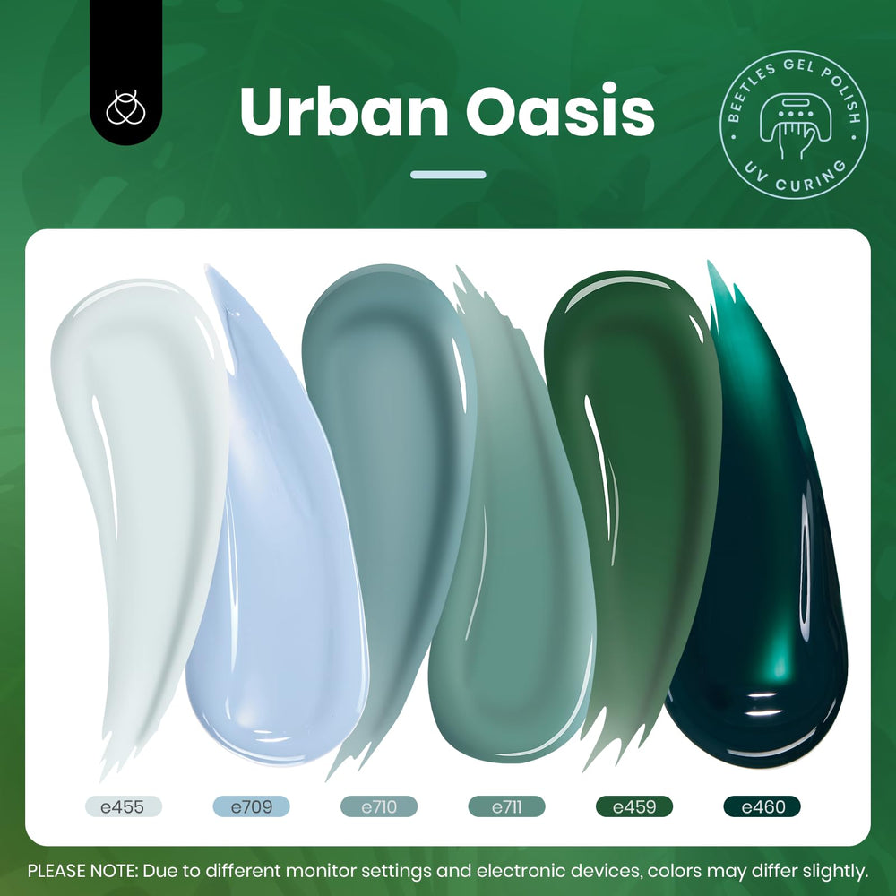 Beetles Sixth Shade gel polish for versatile color options.