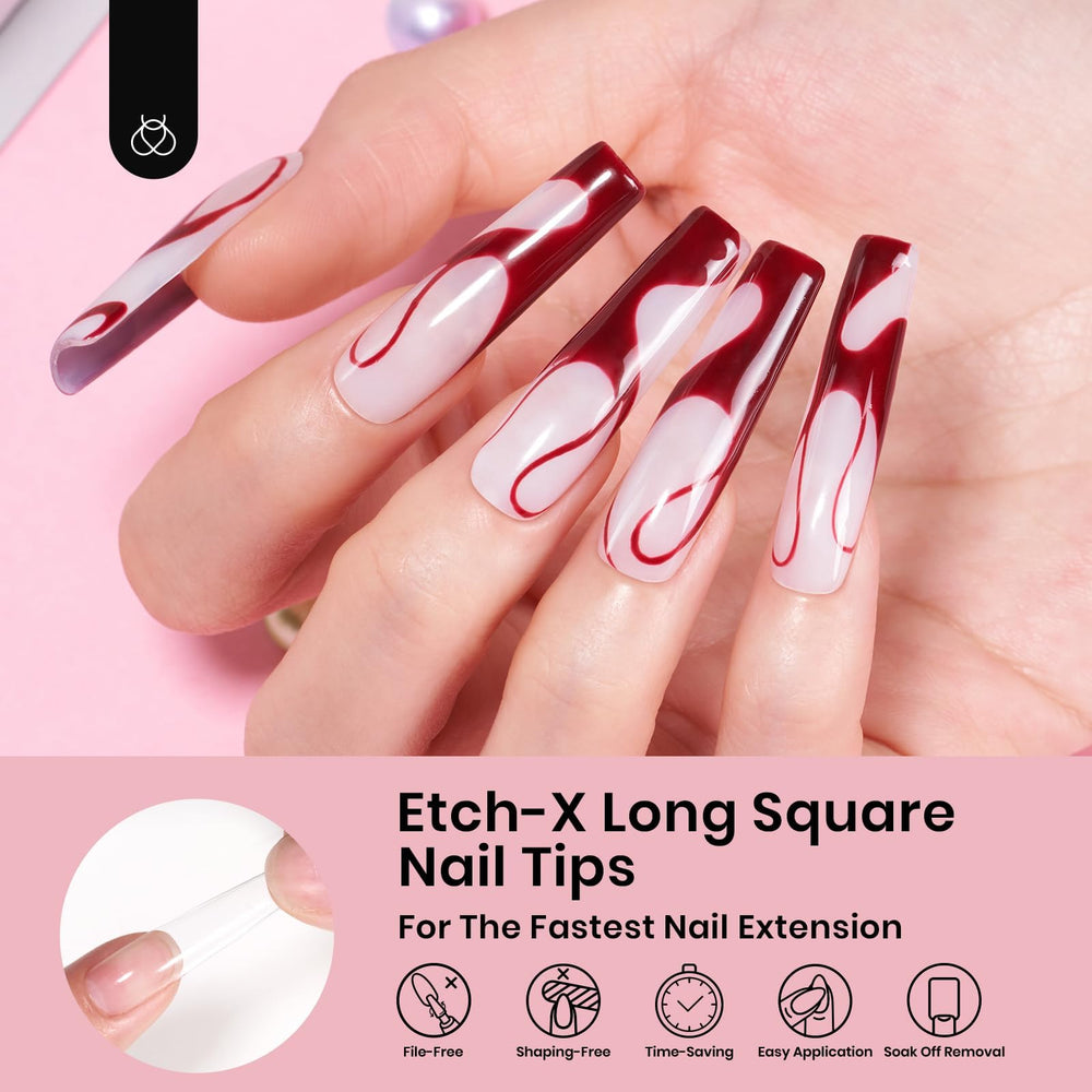 Beetles Gel Nail Tips Pre‑Shaped ready to apply for beginners
