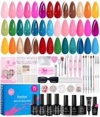 Beetles Gel Polish all-star box with 20 color options for versatile home manicures