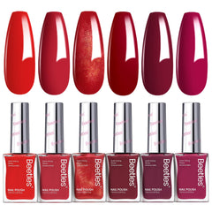 Beetles Gel Polish Blazing Rose pack shot showing quick-dry glossy finish