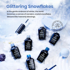 Beetles Gel Polish Glitter Silver bottle adds shimmering accent and durability.