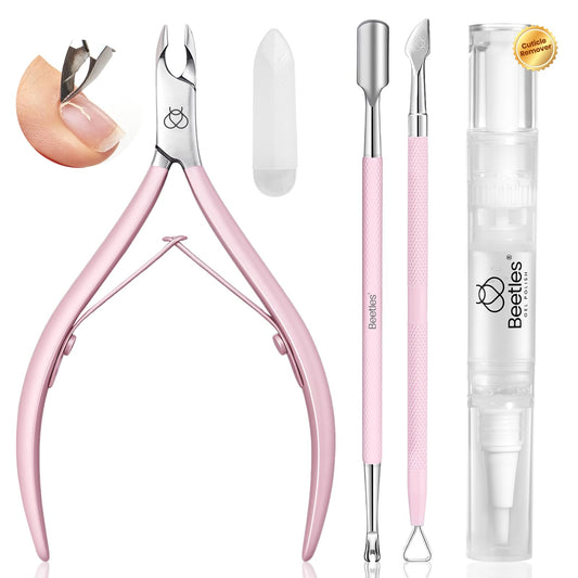 Beetles Gel Polish manicure kit with cuticle remover for precise at-home nail care