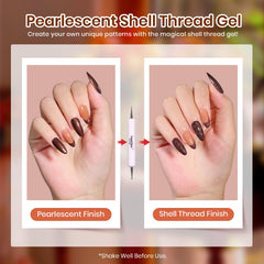 Beetles Gel Polish nail art tool included for easy DIY designs.
