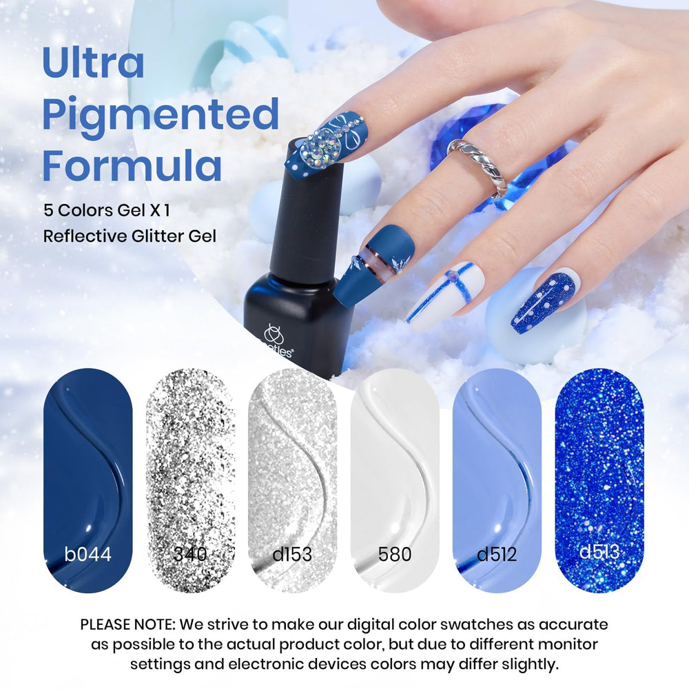 Beetles Gel Polish Navy Blue bottle delivers rich color and smooth application.