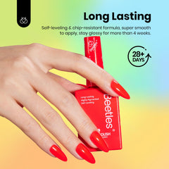 Beetles Neon Rainbow set packaging shows six shades in a convenient kit.