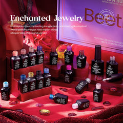 Beetles Gel Polish Set 39Pcs pink mauve tones for chic looks