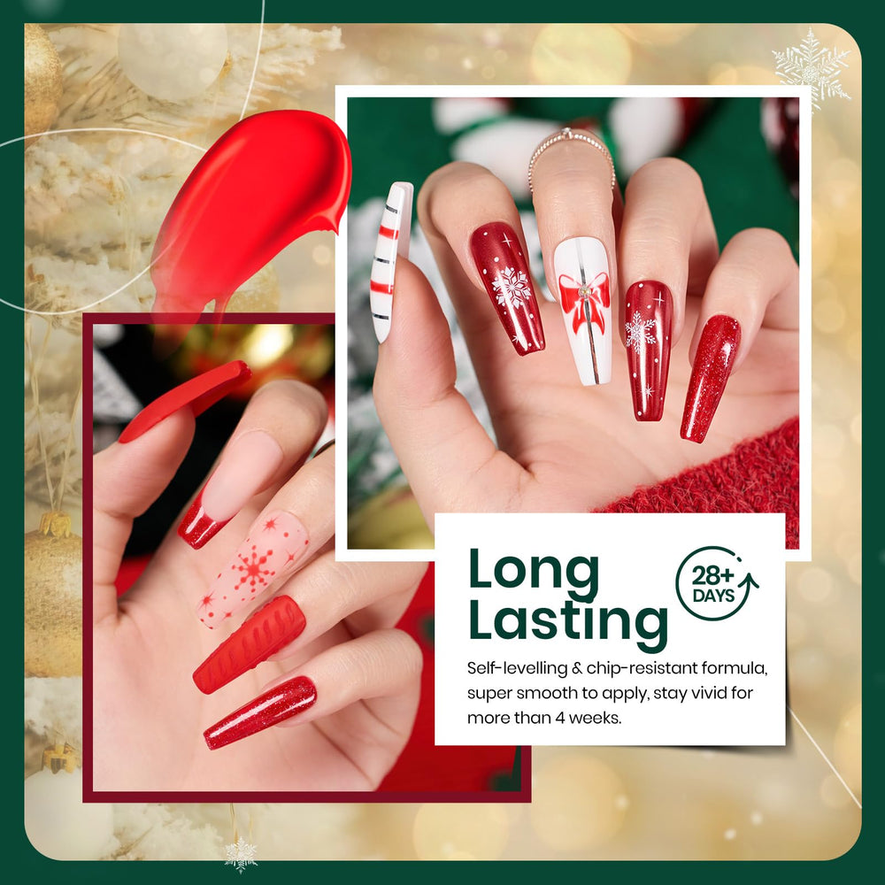 Beetles Gel Polish Stain Carol Flame Red swatch with rich hue