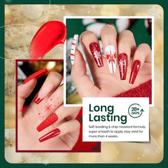 Beetles Gel Polish Stain Carol Flame Red swatch with rich hue