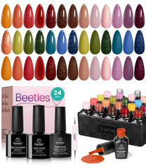 Beetles Gel Polish Toy Eden 20-color set display with seasonal palette.