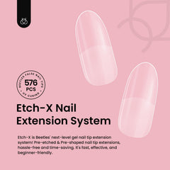 Beetles Gel Polish tips in 12 sizes for a perfect fit.