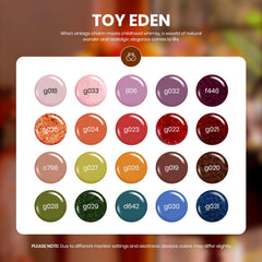 Beetles Gel Polish Toy Eden bottle close-up showing creamy texture and rich hues.