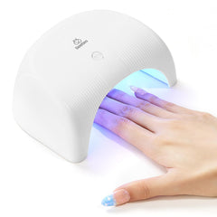 Beetles Gel Polish UV LED Nail Lamp front view highlights sleek design and fast cure for gel nails.
