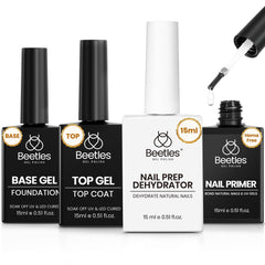 Beetles Gel Top Coat bottle for a long-lasting, high-gloss finish