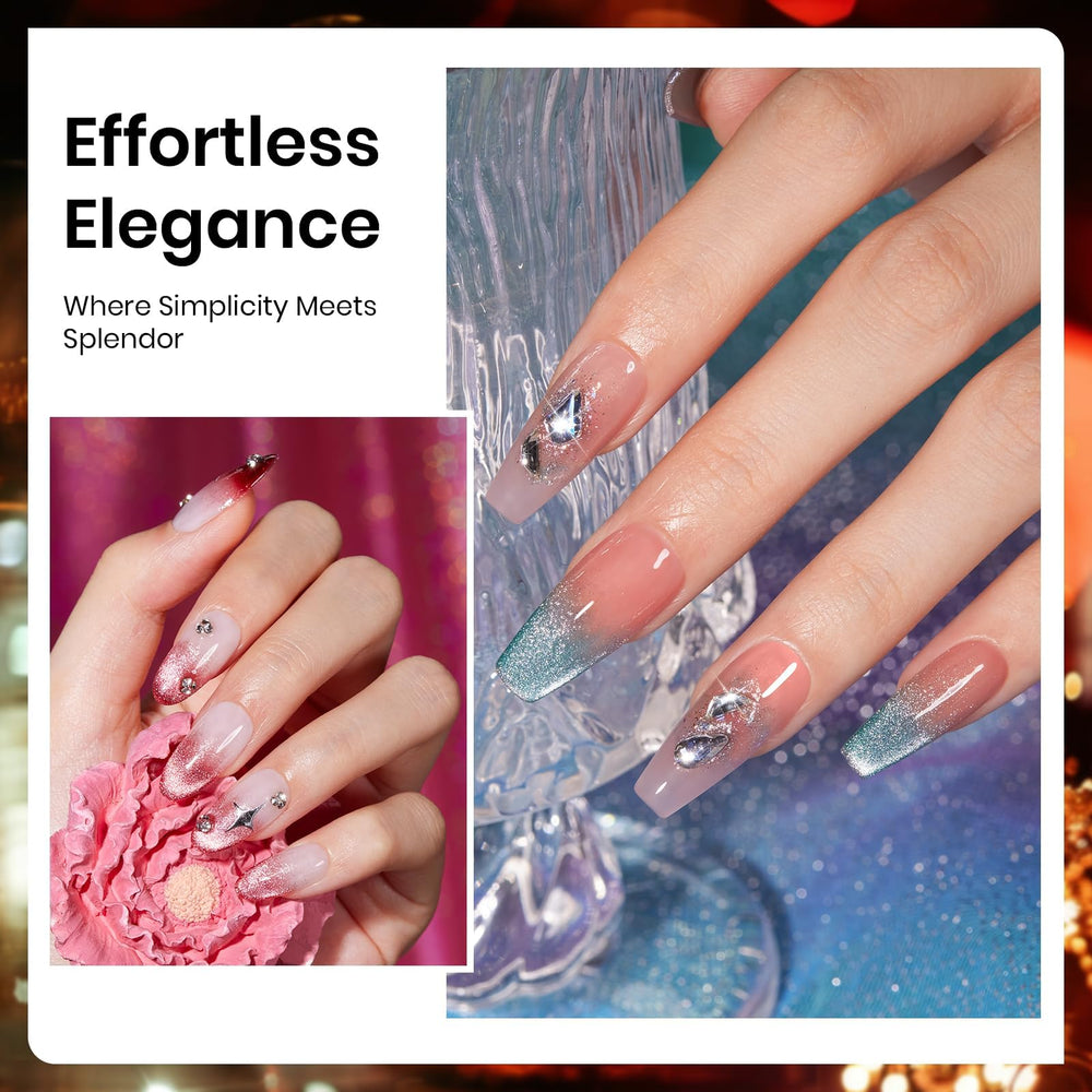 Beetles Glitter Gel Nail Polish Bottle highlights vibrant color with a glossy finish.